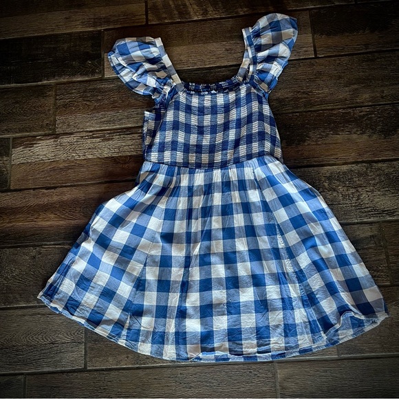 Old Navy Dresses & Skirts - Old Navy blue & white checkered summer dress L